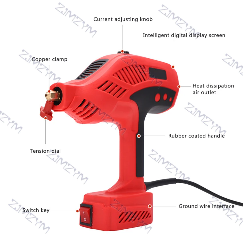 ZX7-300 Hand-held Electric Welding Machine Integrated Spot Welder Digital Display Portable Welding Machine 20-120A 220V 2-14mm