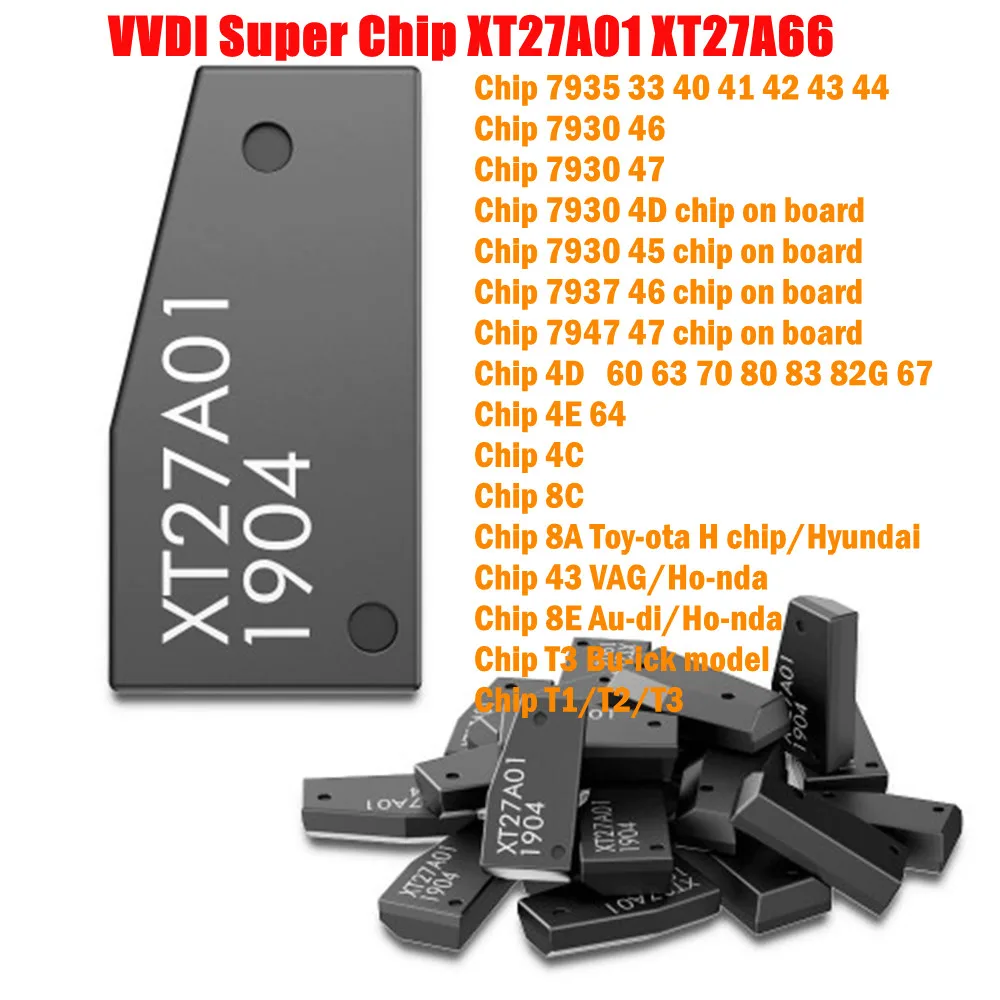 XT27A Super Chip XT27A01 XT27A66 Clone ID46/40/43/4D/8C/8A/T3/47/7935 for Xhorse VVDI2/VVDI Key Tool Max/Mini Key Tool