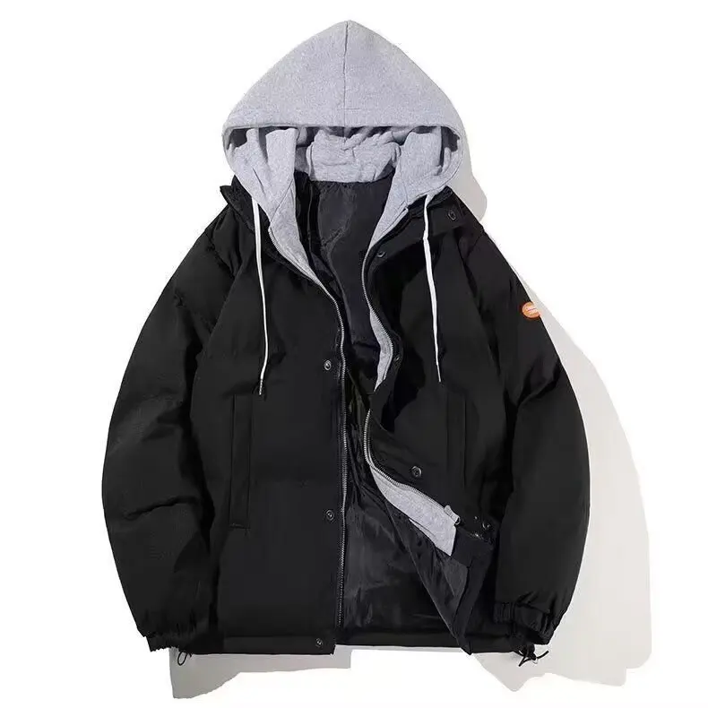 الخريف الشتاء Thiened حجم كبير القطن Jaet المرأة فضفاضة ort Sle زوجين أسفل معطف القطن الخبز معطف ملابس خارجية