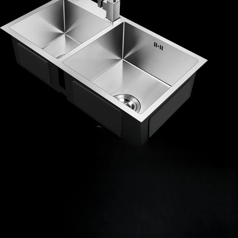 

Handmade sink, double sink, thickened, stainless steel, kitchen sink