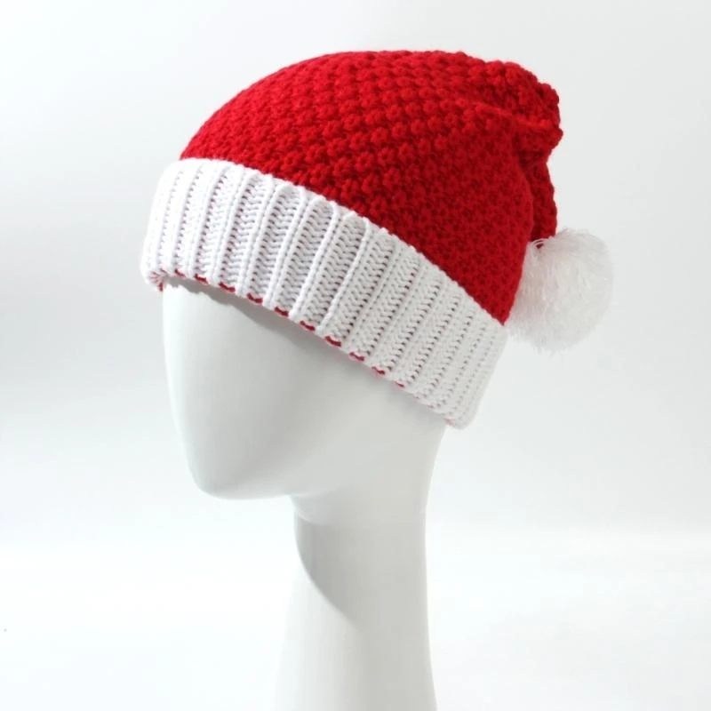 Christmas Party Hat Fancy Dress Christmas Hat Red Christma Cap Kids Parents Hat Lightweight for Office Party Santa Hat