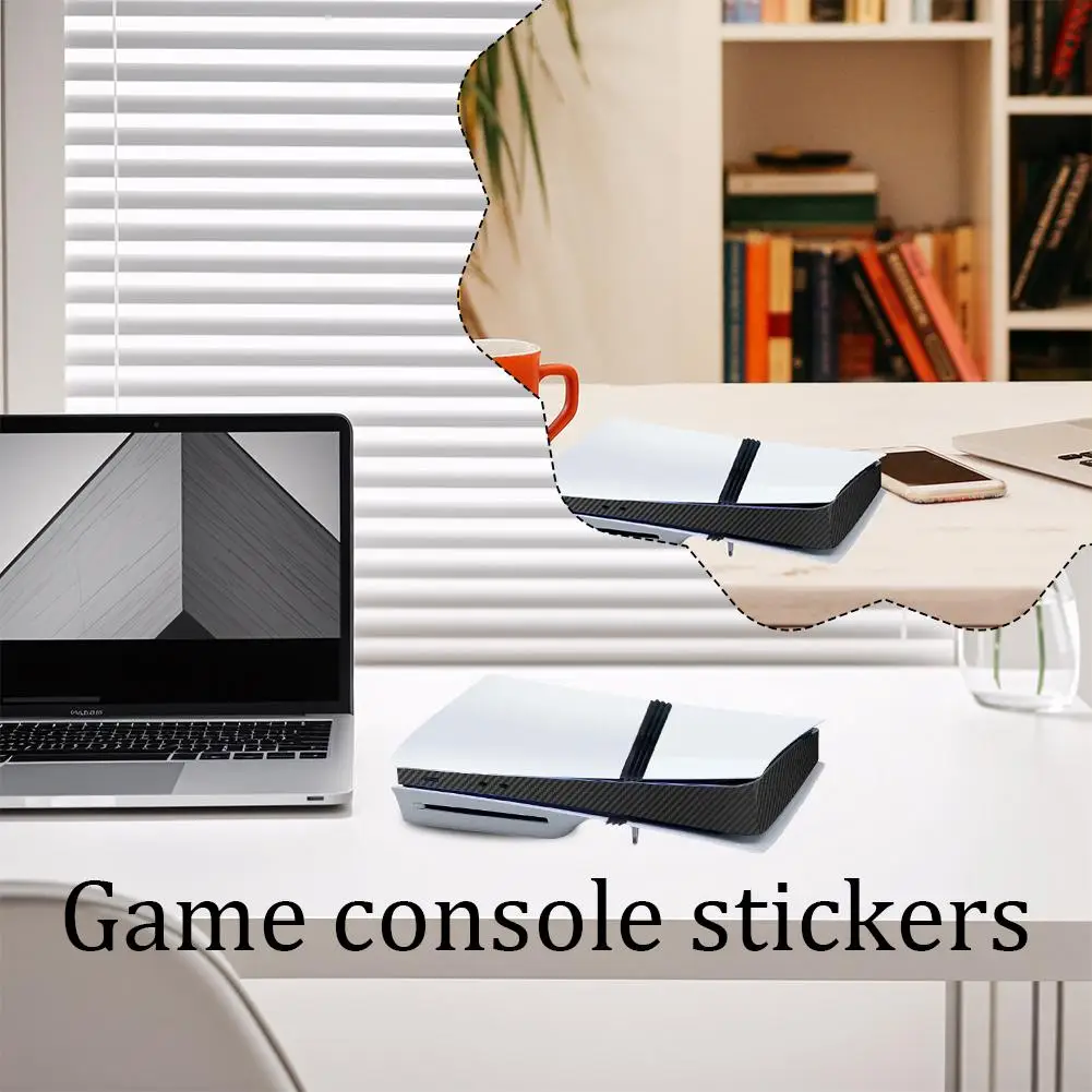 Side Sticker For PS5 Pro Side Strip Sticker Protective Film for PlayStation 5 Console Skin Sticker Decoration Carbon Fiber S8M5