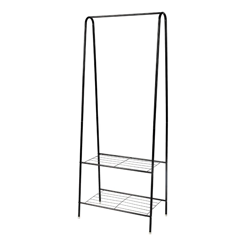 

Настенная вешалка для одежды с двойной направляющей со встроенной полкой для обуви и полкой для хранения, стоячий стиль для спальни и гостиной Orga