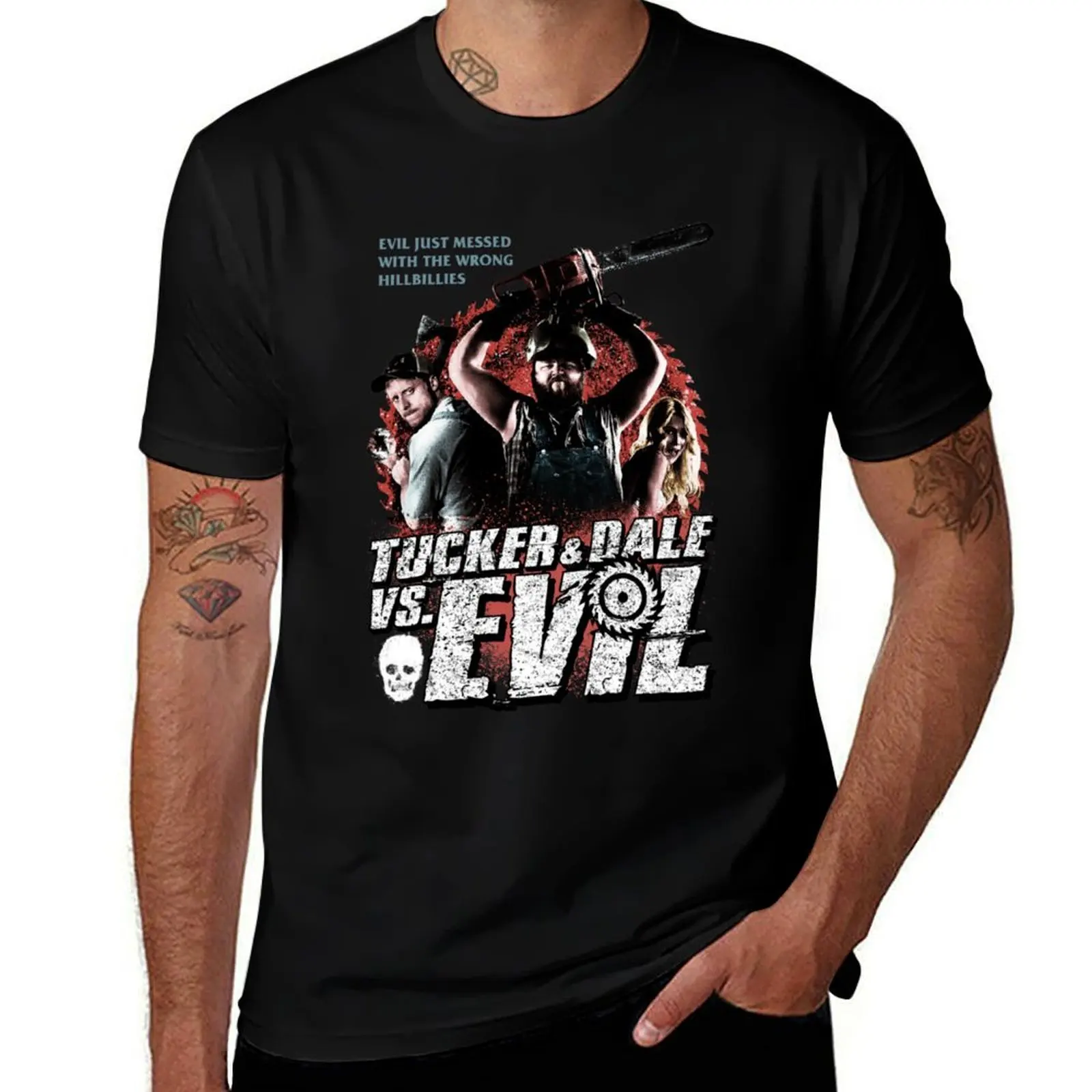 

Tucker and Dale Vs. Evil T-Shirt cotton t shirts high quality t shirts for man pack cotton T-Shirt
