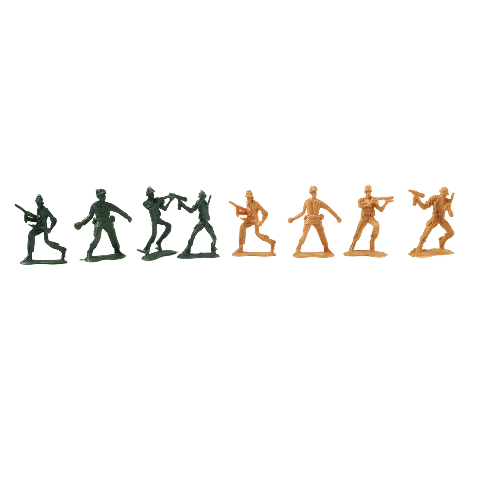 100Pcs 4cm  DIY Simulation Plastic Soldiers Figurine Figures Model Mini Soldiers Figures Sand Table Game Sandbox Access