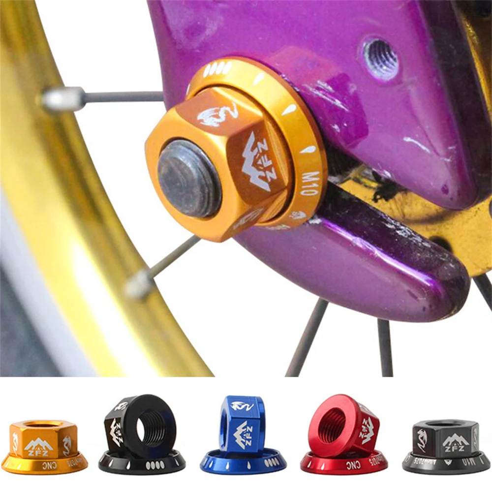 1pcs Bike 3/8 Hub Nut Flange Before Rear Wheel Lock Screw Aluminum Alloy Bolt MTB Road Bicycle