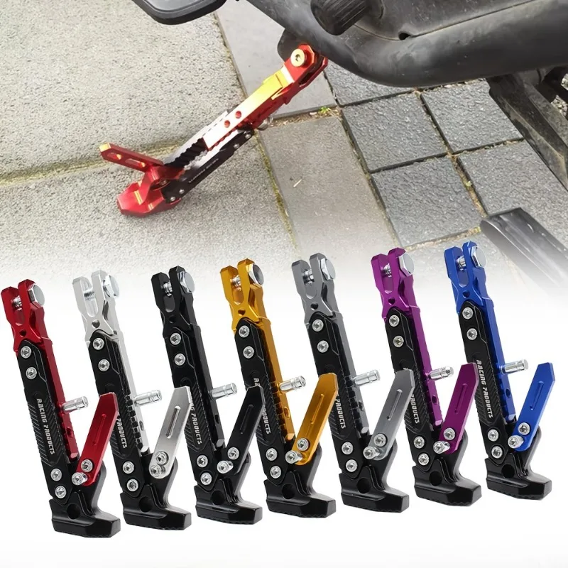 

Motorcycle Kickstand - Universal Modification Accessory for Motorcycles, Parking Kickstand, Telescopic, Multiple Colors, Sturdy