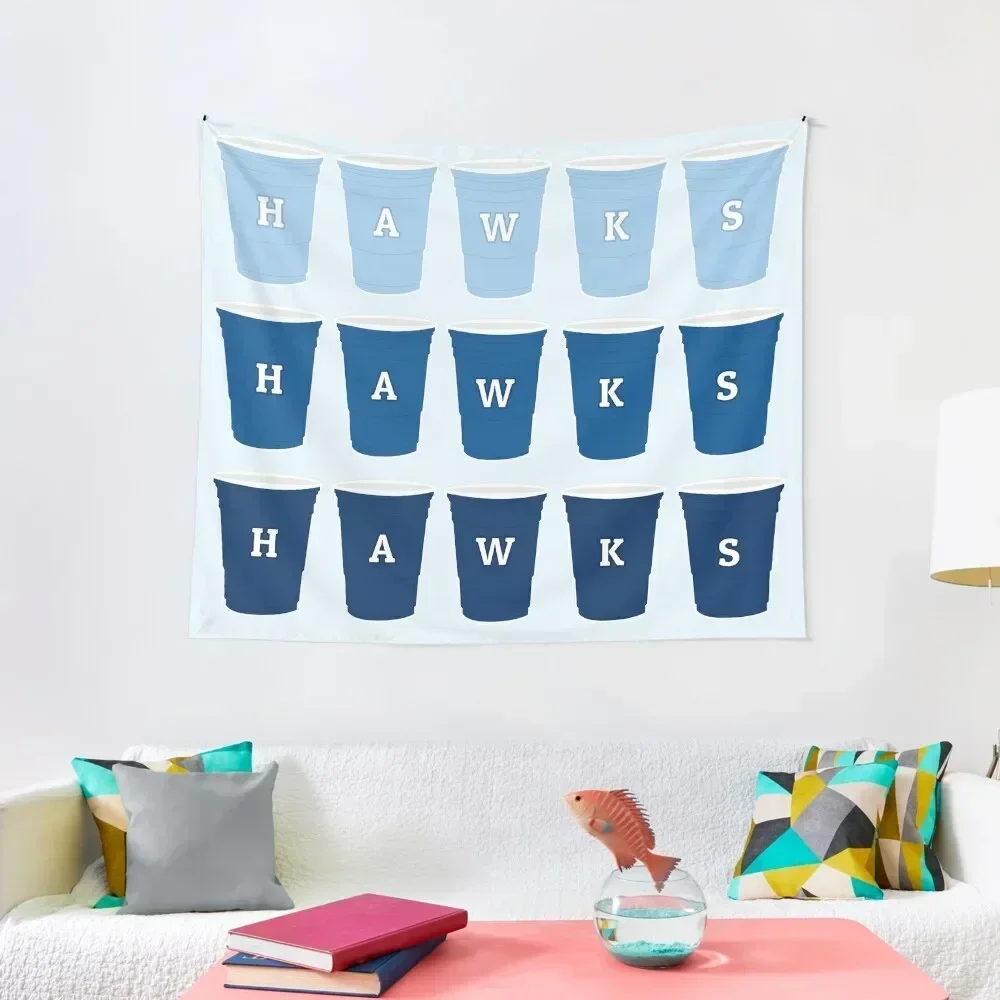 RWU Hawks Solo Cup Tapestry Cute Decor Room Decorations Aesthetics Wallpaper Bedroom Room Design Tapestry