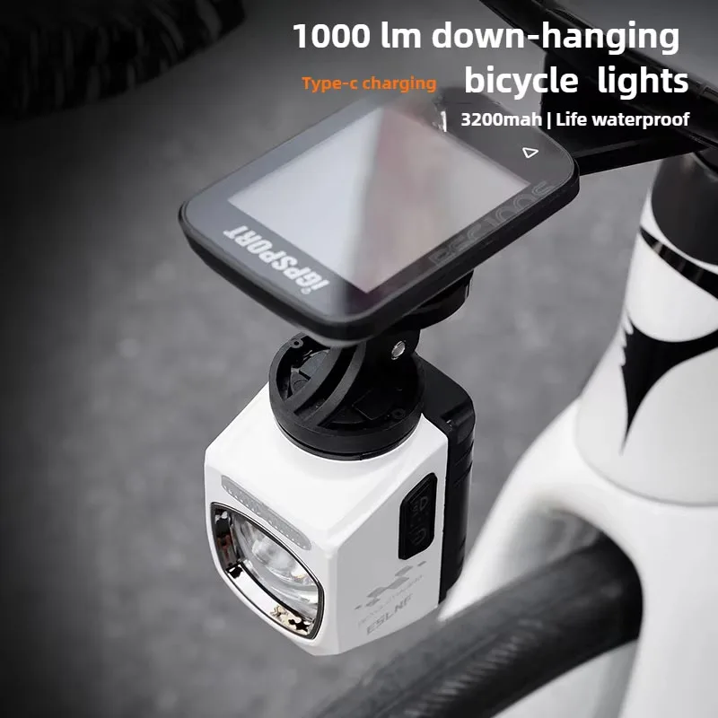 

1000 люмен, подвесной передний фонарь для велосипеда, выключающая линия для велосипеда, фары для ночной езды, MTB, дорожный фонарик, аксессуары для велоспорта