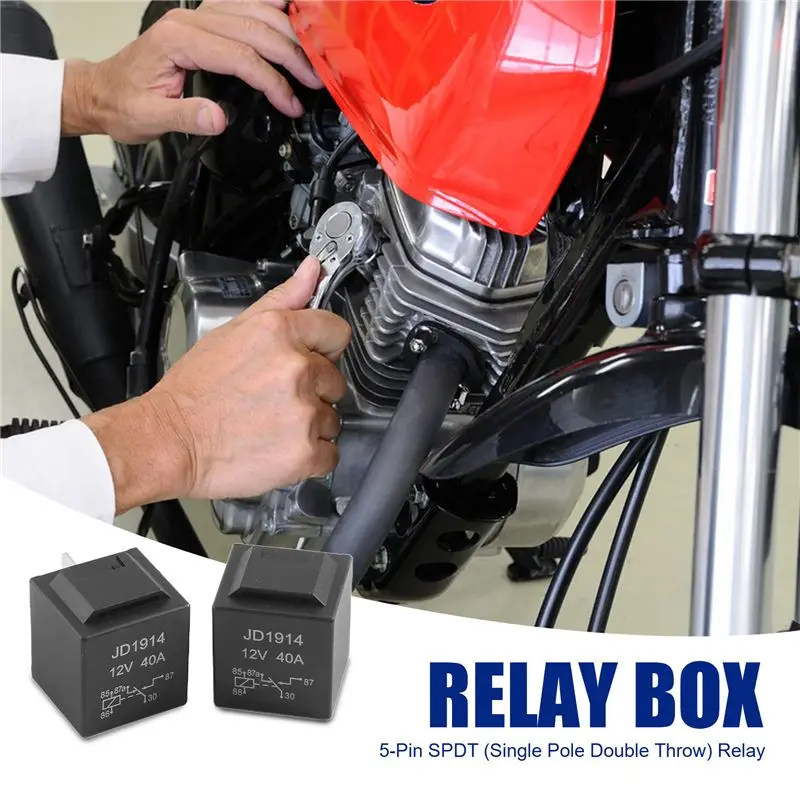 Customer Favorite 10 Pcs 5 Pin 12V Relay Switch (SPDT) (30/40 Amp) 12 Volt Automotive Relay For Automotive Fans