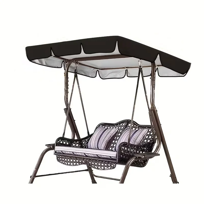 Telhado de substituição para balanço de varanda, capa de balanço ao ar livre, design de dossel durável, capa de fácil instalação, capa de substituição