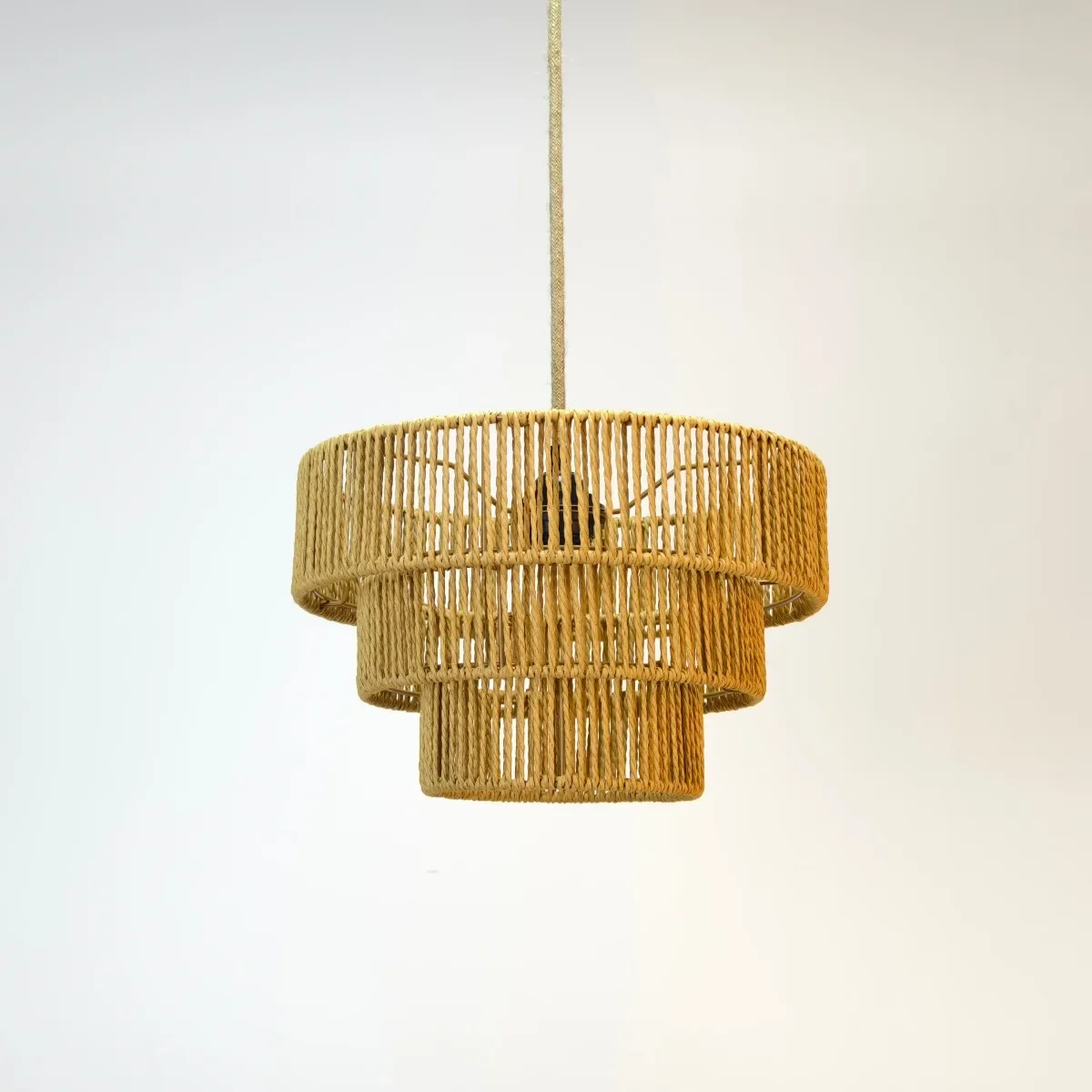 JOYINLED ورقة حبل بوهو المكونات في قلادة ضوء المنسوجة يدويا مصباح السقف ، غرفة المعيشة غرفة نوم المطبخ عكس الضوء E27 مصباح معلق