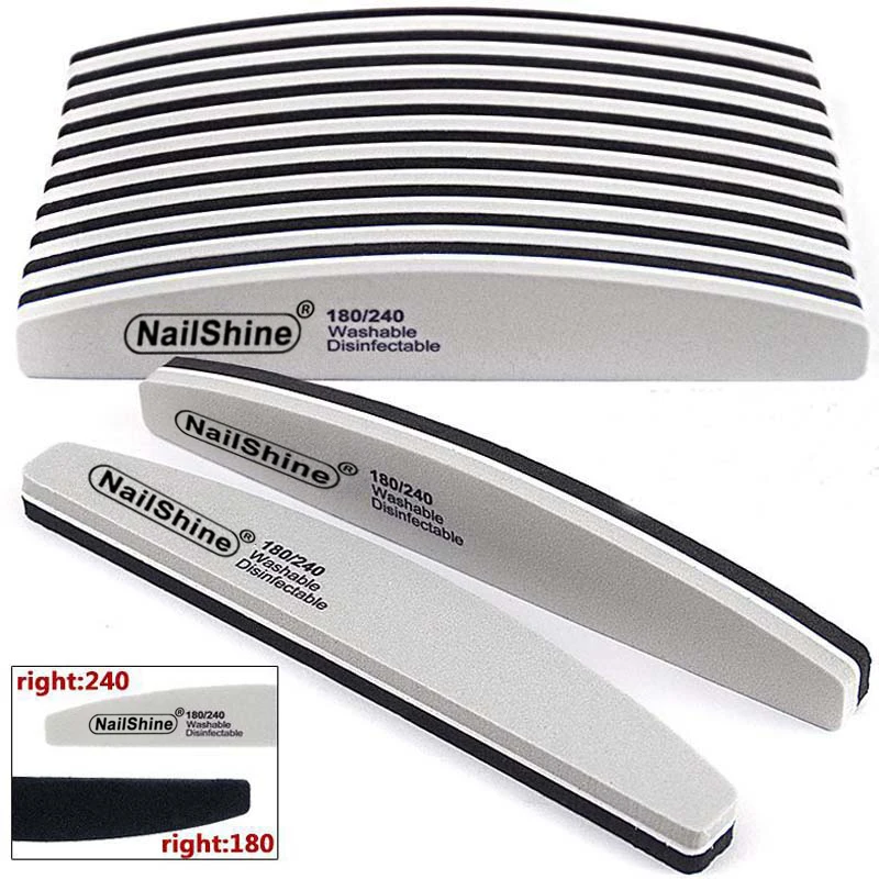 

5 шт., губчатая пилочка для ногтей, 180/240, серая/черная лодка, буфер для ногтей, гель-лак, шлифовальный буфер, поставщик маникюрных инструментов