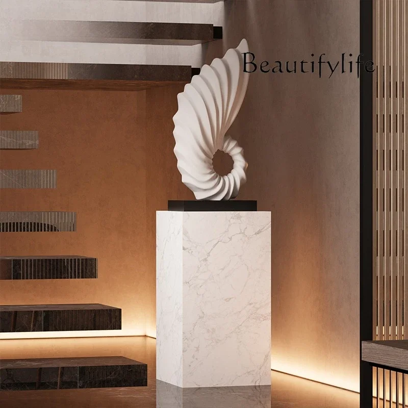 Nn Creative Abstract Art Conch Sculpture Floor-to-Floor Ornament Hotel Stairs Living Room Decoration