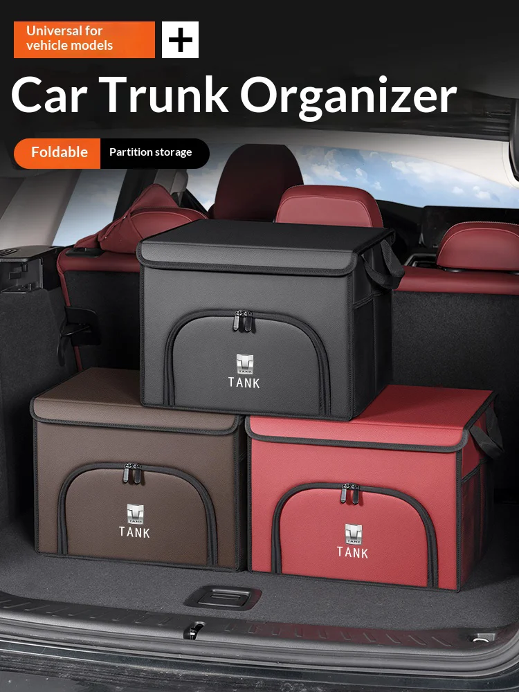 Car trunk large capacity Foldable storage box shoe storage organizing box For Tank Great Wall 300 400 500 700 Hi4T 300 400 HiaZ