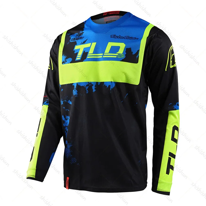 Men\'s Cycling Quick Dry T-Shirt DH Motocross Clothing Downhill Mountain Bike Shirt MX Long Sleeve Road Cycling Clothing