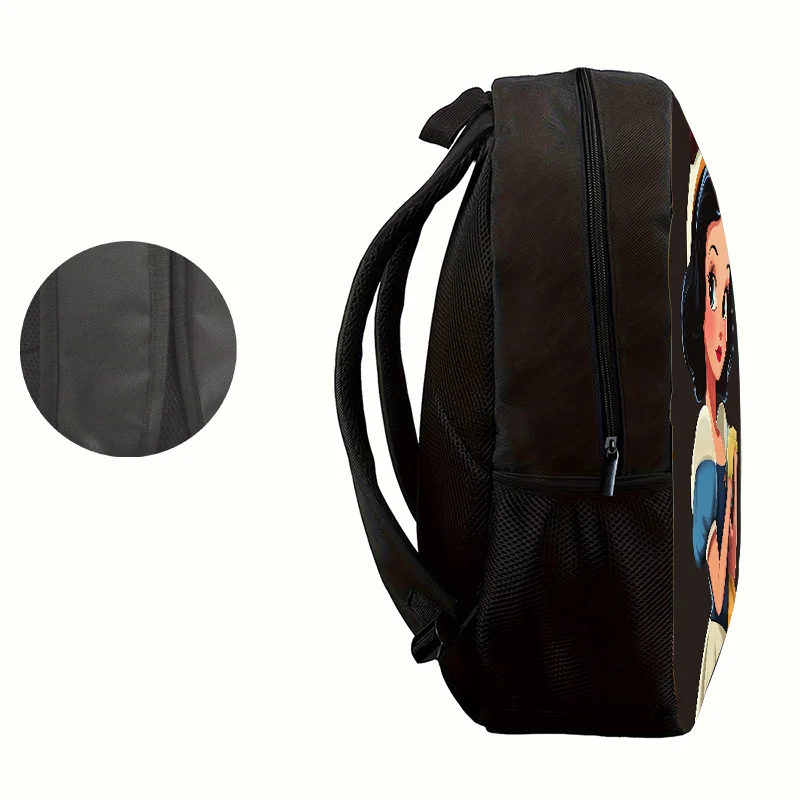 1pc Snow White printed backpack, student backpack, gift, suitable for daily commuting use