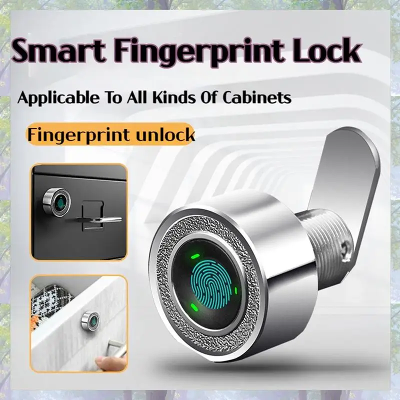 T82C Hot Sale-Smart Fingerprint Drawer Lock - Electronic Double Door Cabinet Security Suitable For Wardrobes Shoe Cabinets Mailb