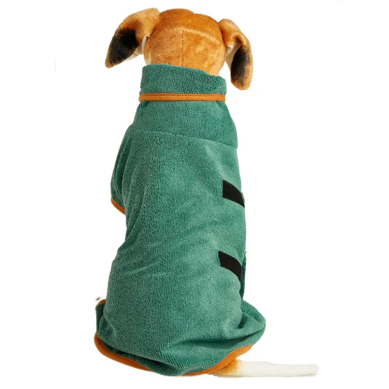 Dog Bathrobe Pet Drying Coat Clothes Microfiber Absorbent Beach Towel for Large Medium Small Dogs Cats Fast Dry Dog Accessories