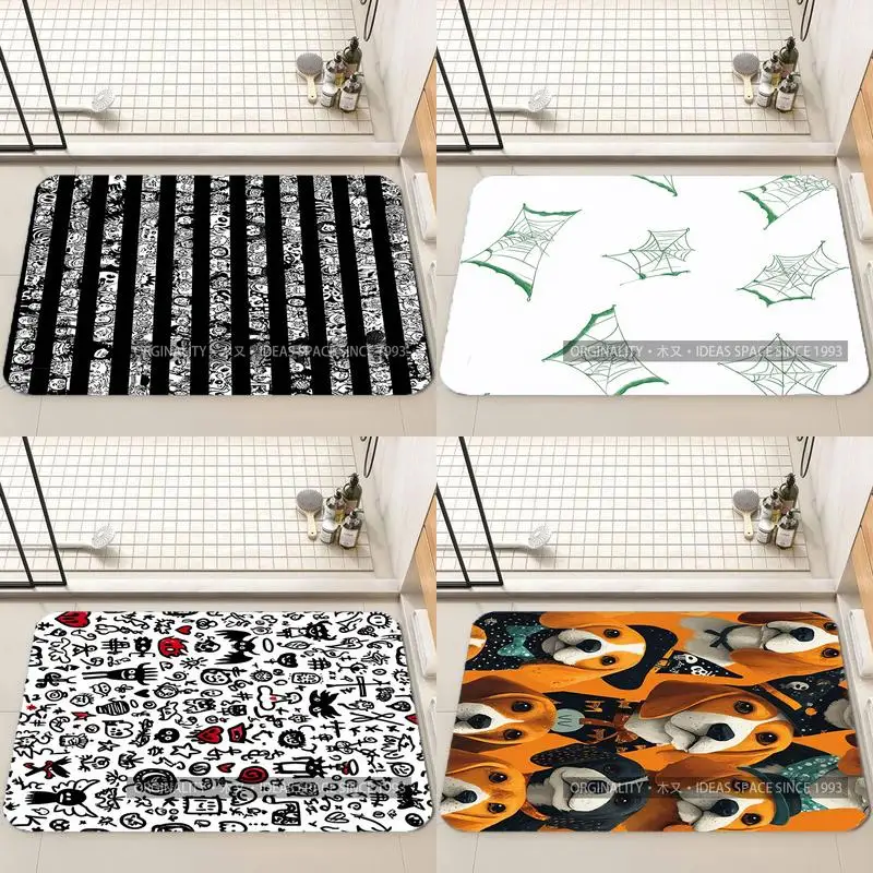

Black & White Pattern Mat Living Room Decoration Home Sofa Non-Slip Carpet Study Bedroom Tatami Children'S Soft Floor Mat