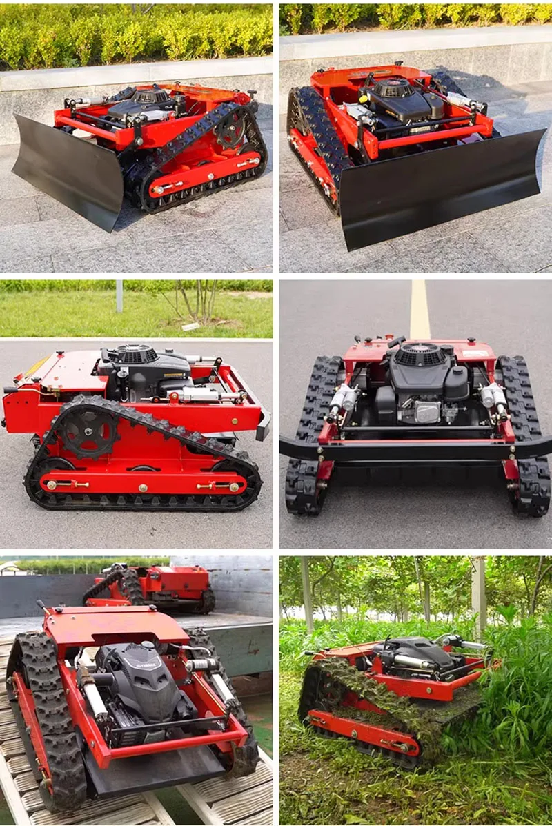 Crawler remote control lawn mower Garden use grass cutting machine