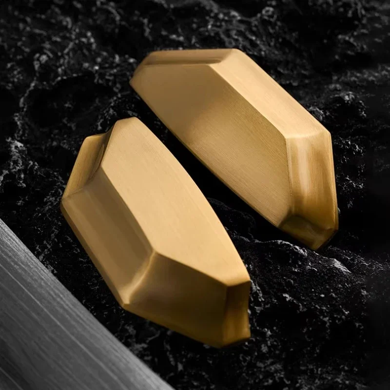 Shoe Cabinet Door Knob Retro French Copper Natural Color Furniture Cabinet Creative Small Handle Brass Drawer Furniture Handle