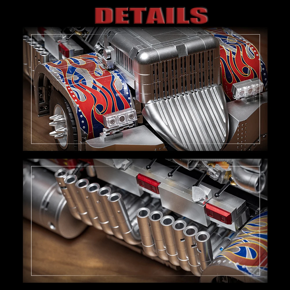 Technologia Mechaniczna Superwóz Klocki Model Edukacyjny Puzzle Zabawka do Składania Pojazd Prezent do Kolekcji i Ekspozycji