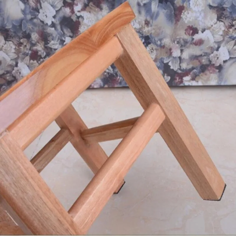 Oak solid wood stool home adult low stool oak small square stool wooden stool chair small wooden stool cold board chair