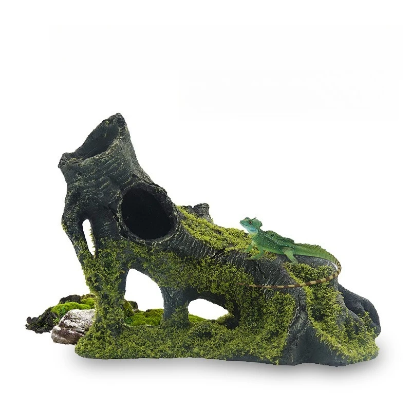 

Aquarium Resin Tree Branch Driftwood Reptile Hideout Cave Fish Tank Decor Realistic Landscape Terrarium Climbing Accessory