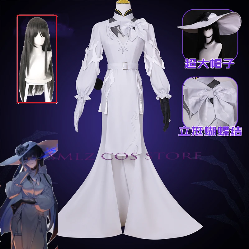 Anime Cosplay Traje para Mulheres, Jogo Honkai Star Rail, O Dahlia Role Play Dress, Party Outfit, Hat Set