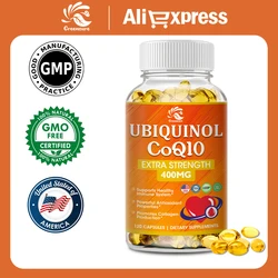 COQ-10 Capsules Coenzyme Q10 for Energy Cellular Protection Antioxidant Vegetarian - 60/120 Capsules