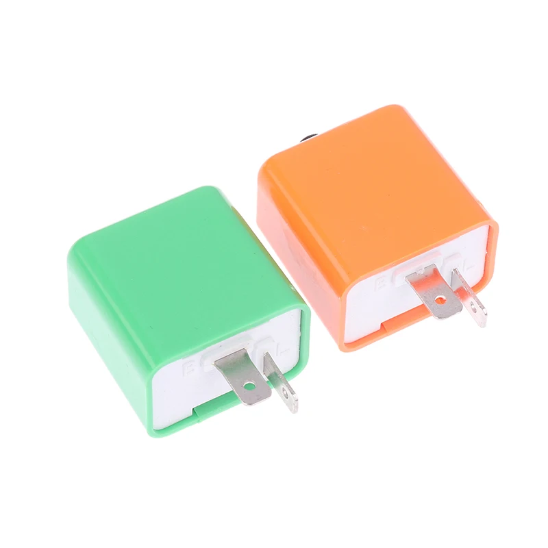 

2Pin Adjustable Frequency 12V LED Flasher Relay Turn Signal Blinker Indicator Relays For Scooter Motorcycle Accessories