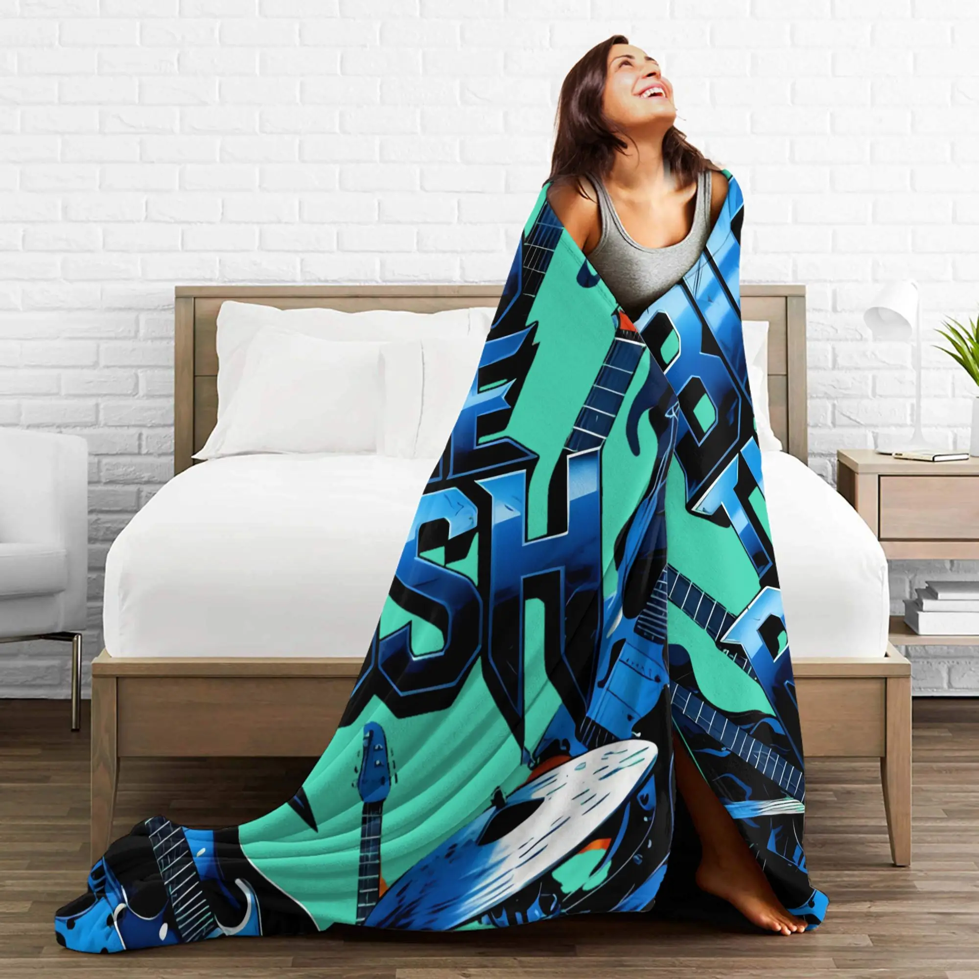 وقت كبير راش باند بطانيات قطيفة الأطفال الفانيلا رمي بطانية لغرفة النوم تصميم دافئ جودة المفرش هدية فكرة #4