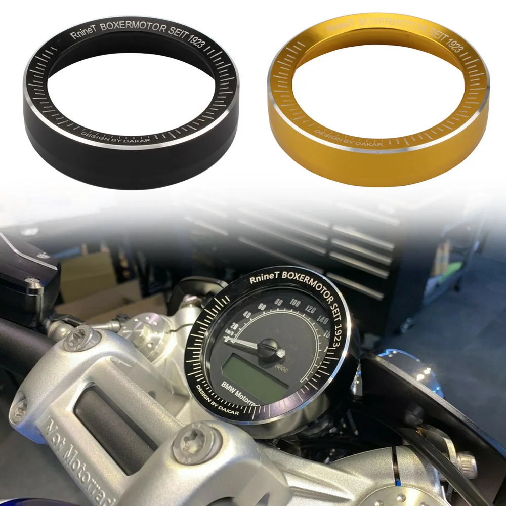 CNC Aluminum Motorcycle Speedometer Bezel Gauge Ring Tachometer Trim Cover For BMW R Nine T R9T 2016-2019 2018 2017