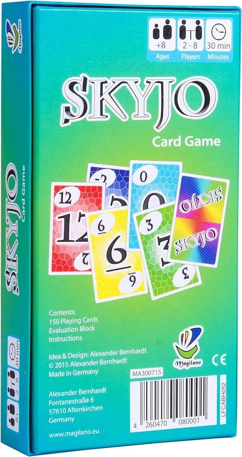 Skyjo Board Games Card Party of Tables for The Whole Family Deck Box Wit Social Collective Games Children\'s Tapis Poker Social