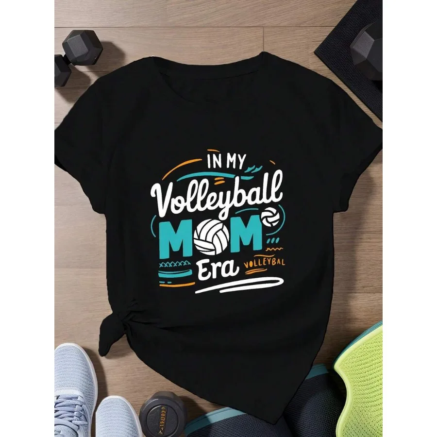 Camiseta deportiva de manga corta para mujer, talla grande, estilo vintage, para primavera y verano, marca Volleyball Passion