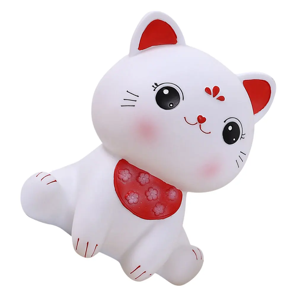 

Cartoon Piggy Bank Chinese Money Boxes Cat Pot Coin Container Cute Decor Saving