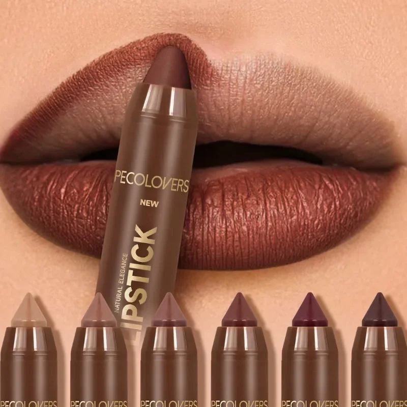 Velvet Lipstick Pencil Matte Long-lasting Lip Glaze Plump Non-stick Cup Lipstick Natural Outline Lips Lipliner Makeup