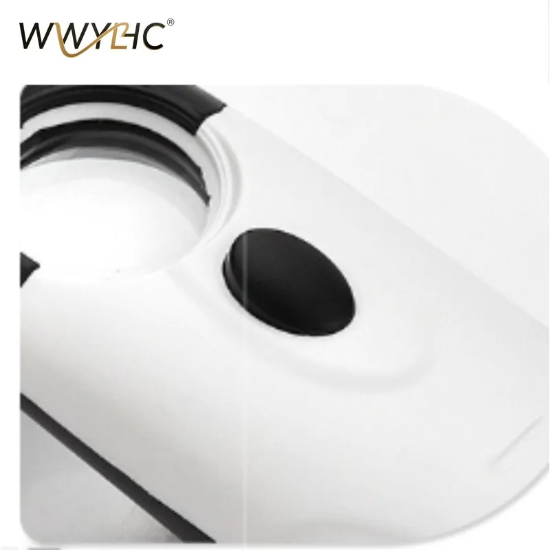 Suitable for 6902AB Black and White with 6903 Portable 3LED Double Lens Glass Magnifying Glass