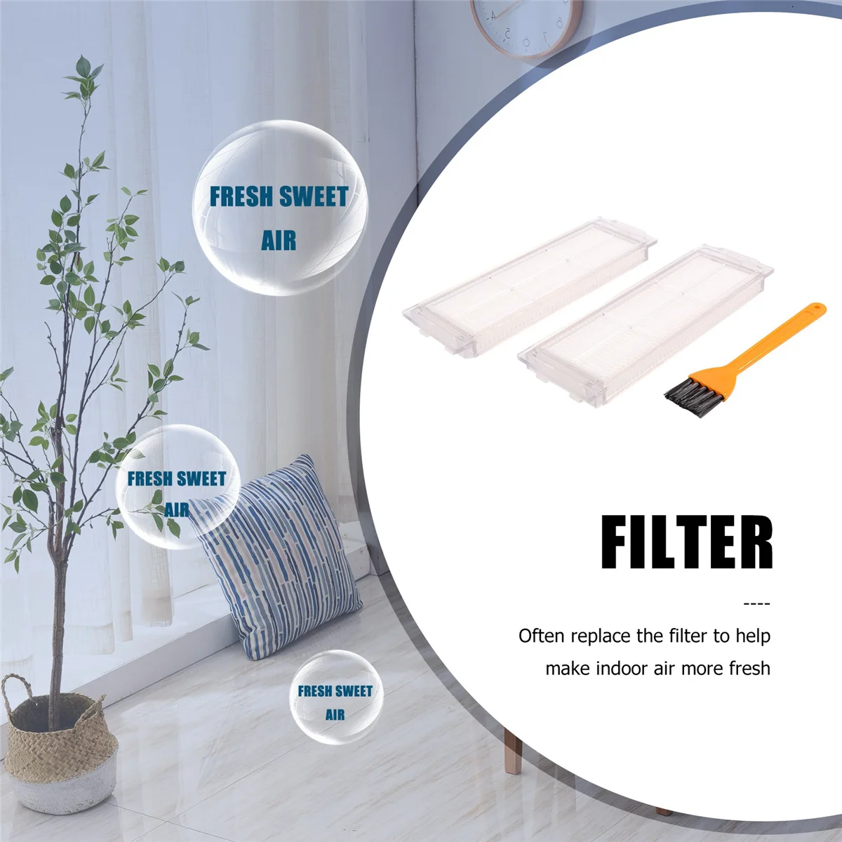 ยอดนิยม HEPA Filter สําหรับ Xiao mi mi Robot Vacuum Mop Pro STYJ02YM สําหรับ Viomi V2 PRO V-RVCLM21B อะไหล่เครื่องดูดฝุ่น