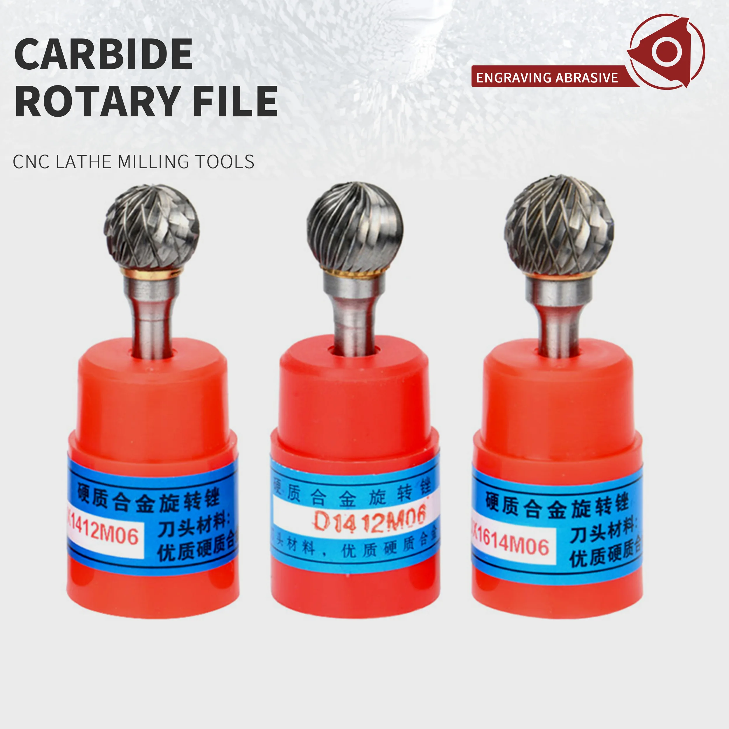 Imagem -02 - Carboneto de Tungstênio Rotary File Burr Die Grinder Ferramenta Abrasiva Redonda Bola tipo Broca Fresagem Metal Madeira Carving Bit tipo d e dx Ponto