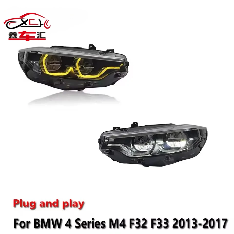 

Светодиодные фары для BMW 4 серии M4 F32 F33 2013-2017, противотуманные фары, дневные ходовые огни, стоп-сигналы, указатели поворота, установка Plug and Play