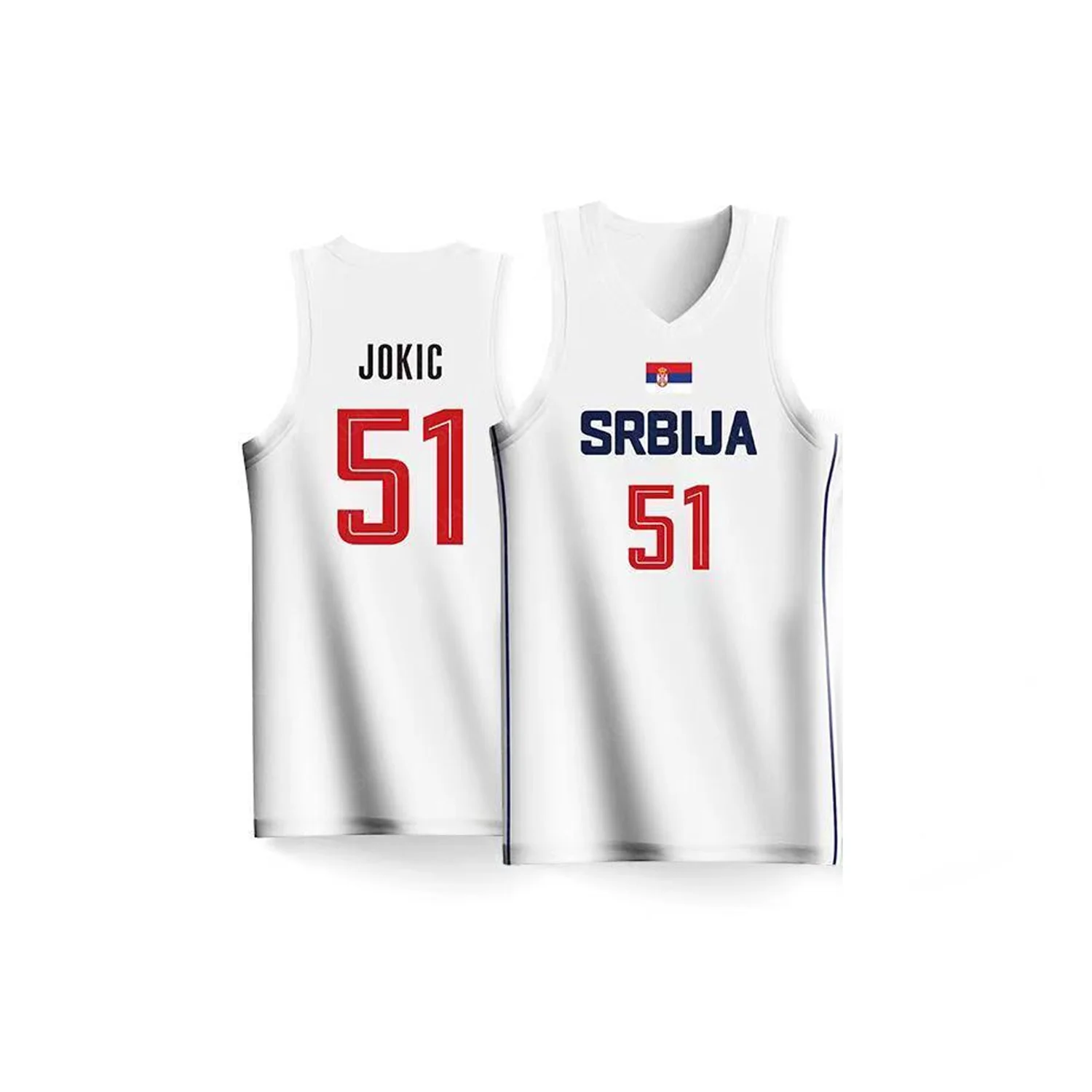 2024 trening koszykówki unisex Swingman Player Nikola Bogdan replika Jersey szybkoschnąca dwuczęściowa kamizelka do koszykówki edycja fanów