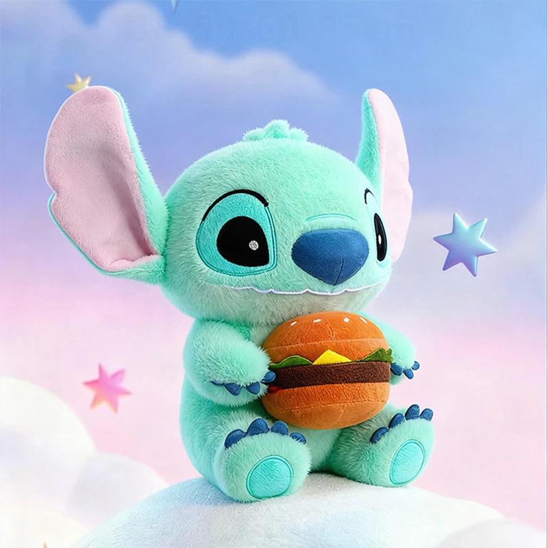 

Cute Hamburger Stitch Plush Toy Stuffed Animal Fun Doll for Kids Birthday Christmas Gift Wholesale Cute Plush Toys for Children