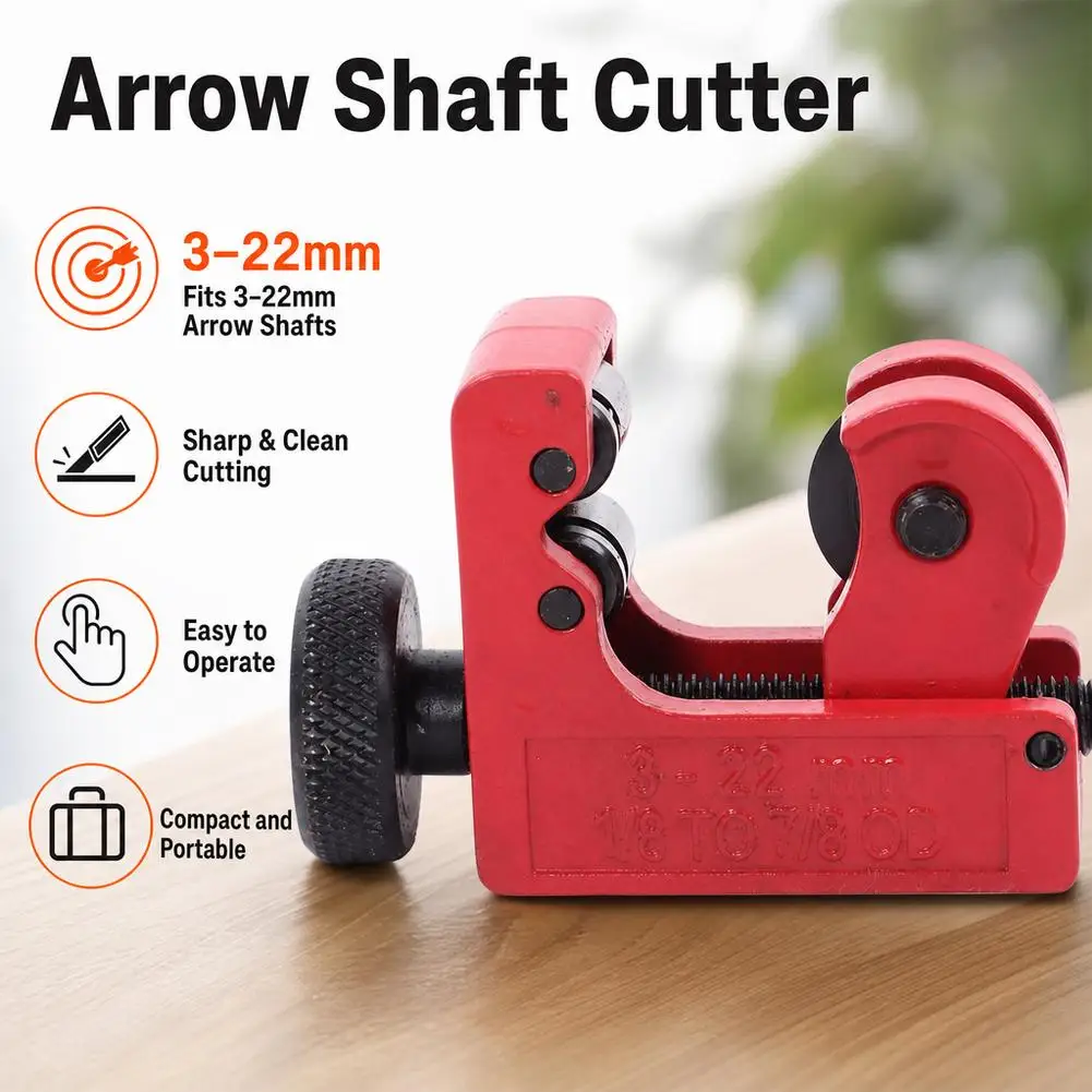 3-22mm Arrow Cutter Tool Carbon Aluminum Arrow Shaft Cutter for Archery Equipment Tool