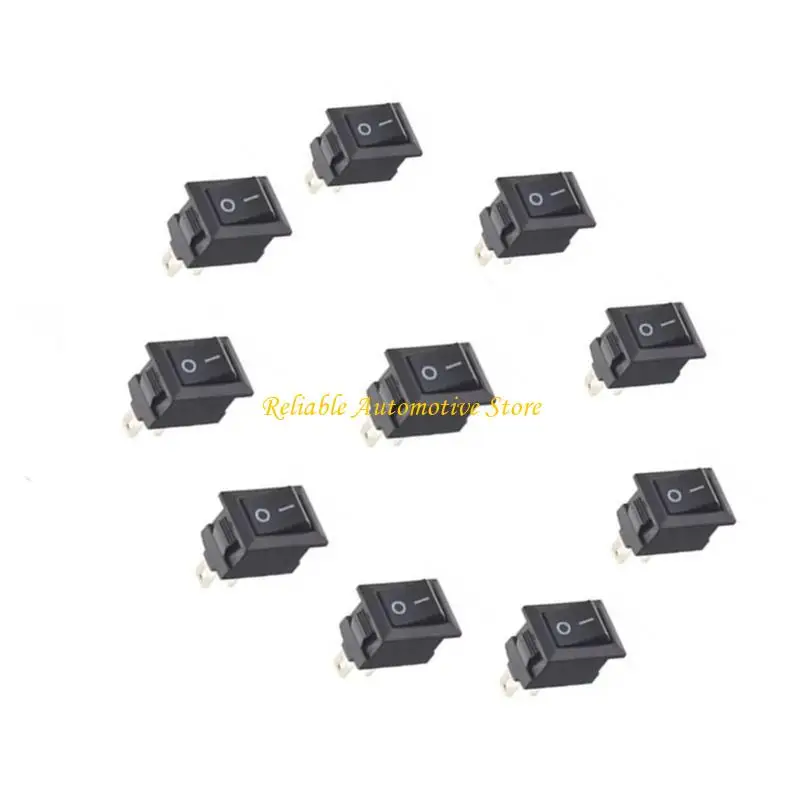 

M68B 250V 3A On Off Rocker Switches 2 Position SPDT Rectangular Black for Car Dashboard