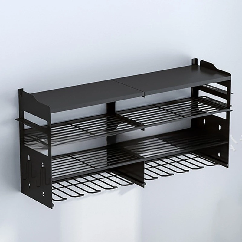 Multi-function Tool Storage Rack Wall-mounted Power Tool Rack Electric Drill Screwdriver Tools Holder Heavy Duty Tools Organizer