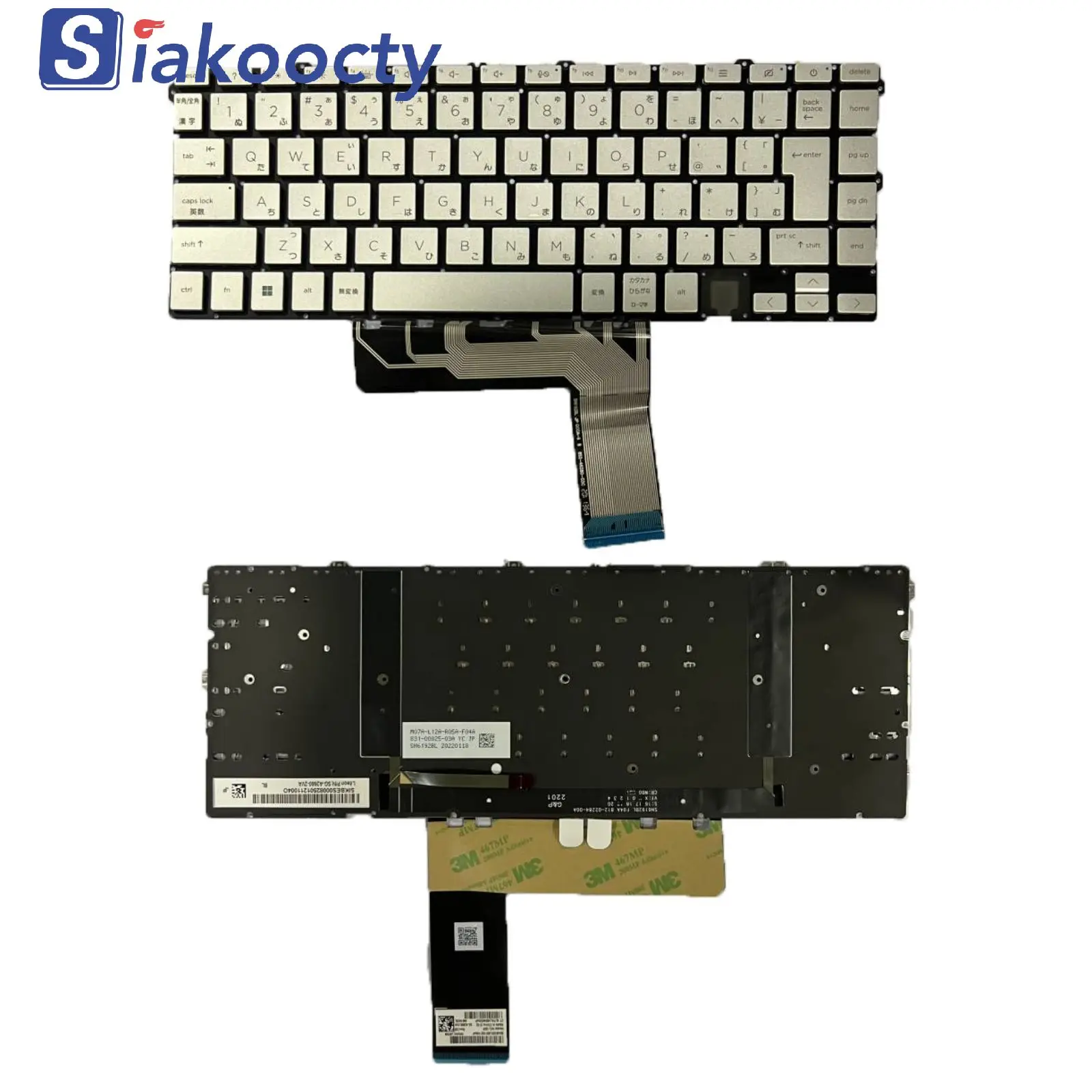 

New For HP 15-EP 15T-EP 15-EP0010CA 15T-EP000 15T-EP100 TPN-Q237 JP Japanese Silver Keyboard Backlit