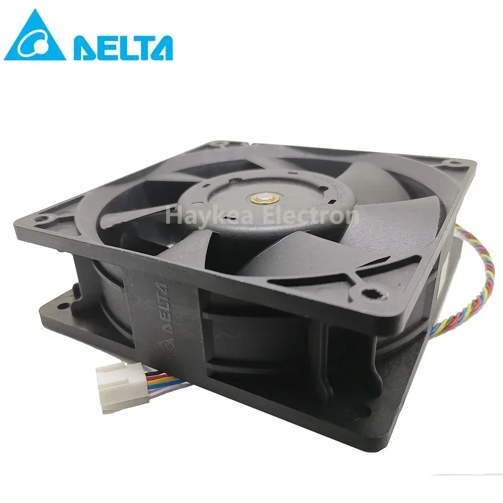 + جديد 12 سنتيمتر ل دلتا PFC1212DE بيتكوين GPU مينر مروحة تبريد قوية 120*120*38 مللي متر 12 فولت PWM 4-pin 252.8 CFM 5500 RPM66.5 dB(A)