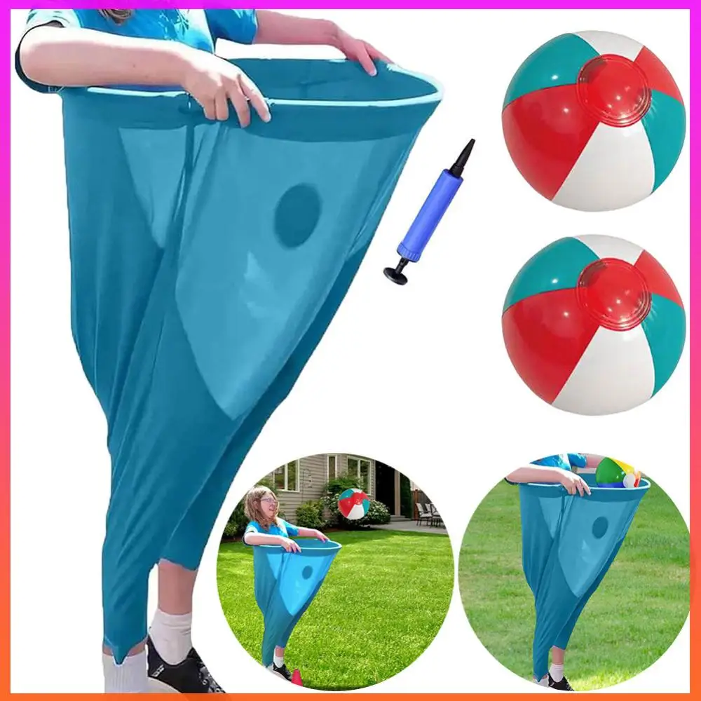 おばあちゃんパンツ ヤードゲームセット パーティーゲームパンツ 子供用 大人用 (ブルー 2ボール)